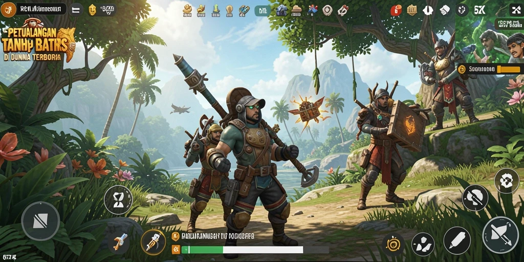 Screenshot gameplay <strong>5ZK</strong> menunjukkan petualangan seru di dunia terbuka.