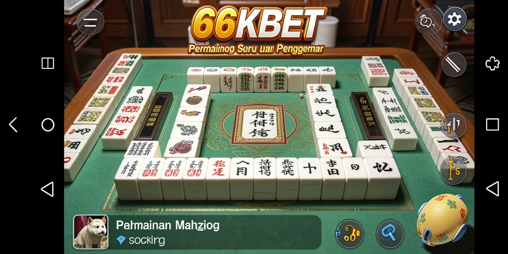 Tampilan gameplay menakjubkan dari permainan Mahjong 66KBET.
