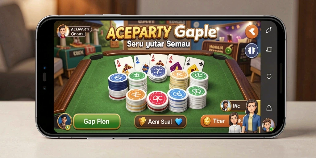 Gameplay seru Gaple di ACEPARTY, cocok untuk semua kalangan.