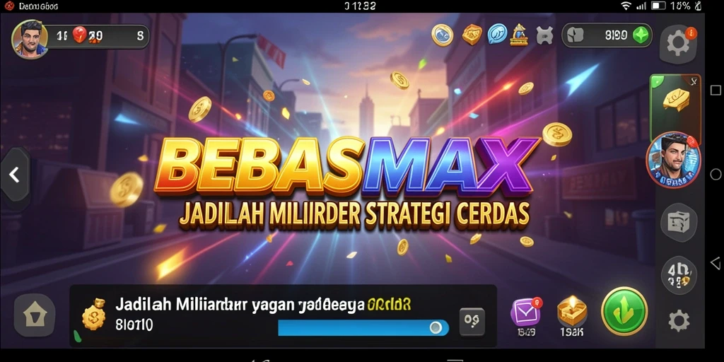 Tampilan gameplay BEBASMAX yang menarik dan interaktif.