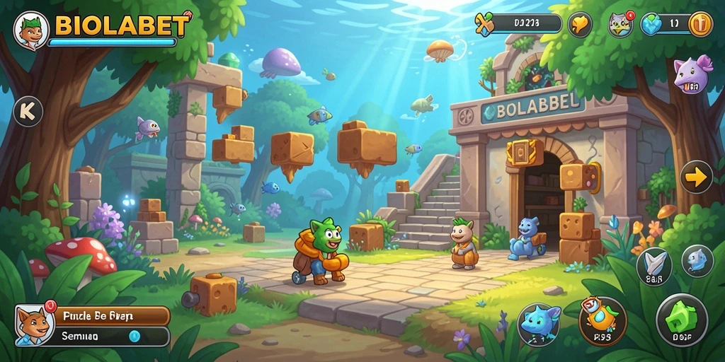 Tangkapan layar gameplay BIOLABET menampilkan teka-teki menarik yang harus dipecahkan.