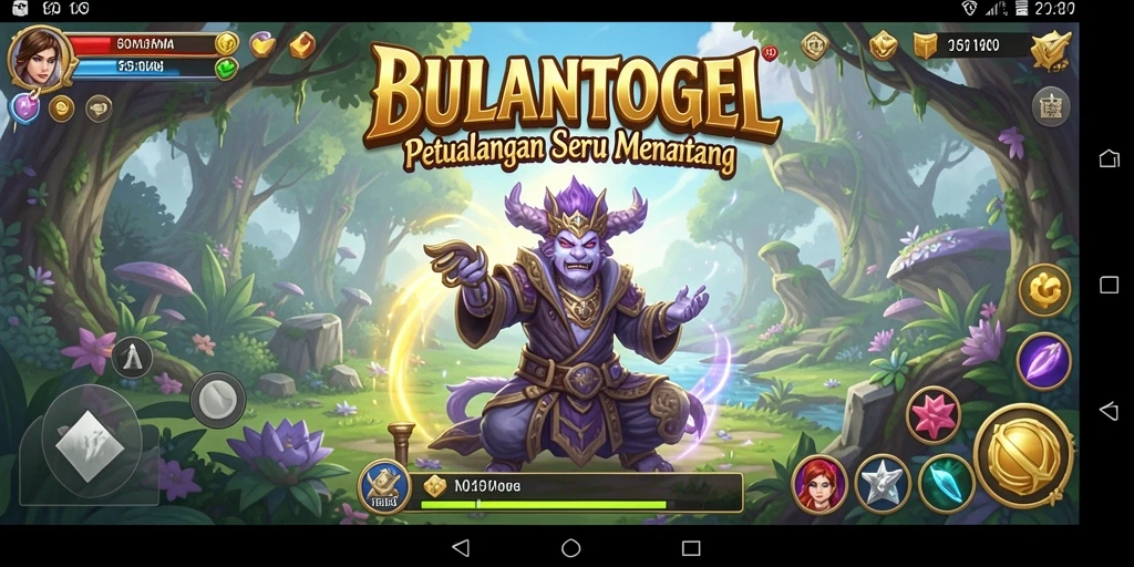 Tampilan gameplay petualangan yang menakjubkan dalam BULANTOGEL.