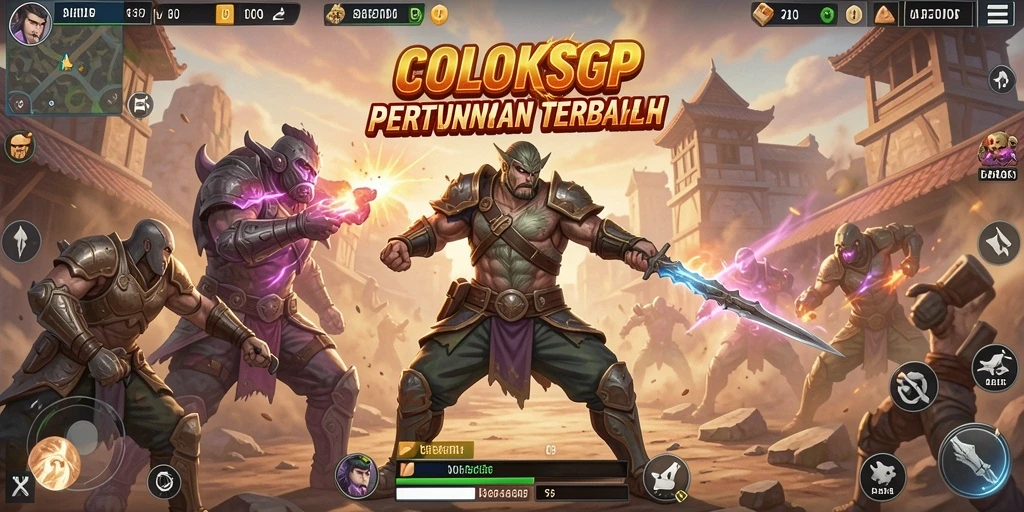 Tampilan gameplay dinamis dan seru di COLOKSGP Battle Royale.
