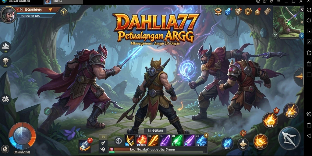 Screenshot gameplay DAHLIA77 menampilkan pertarungan dinamis dan petualangan seru.