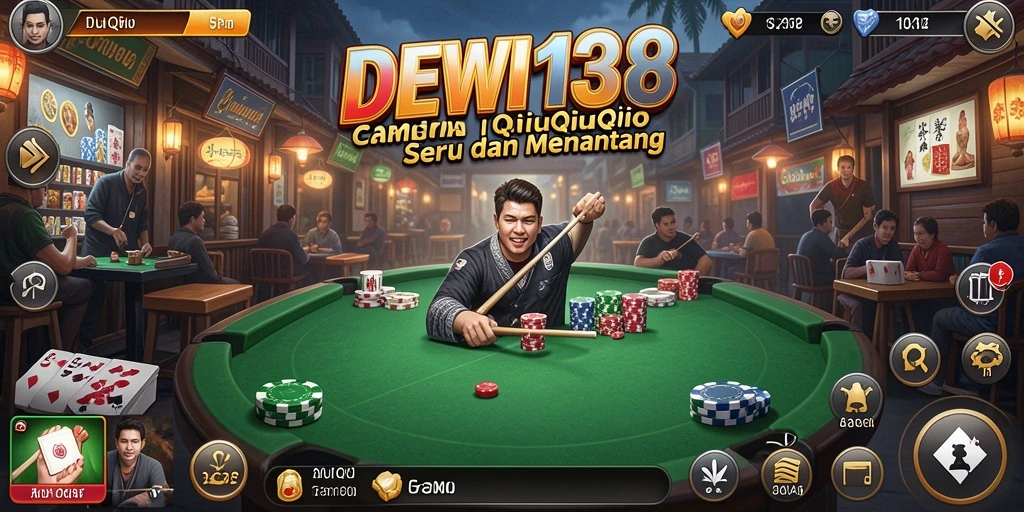 Tampilan gameplay seru DEWI138 dalam permainan QiuQiu.
