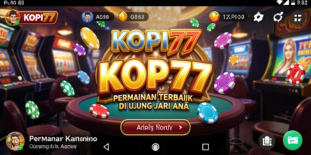 Screenshot KOPI77 menunjukkan pengalaman kasino yang menarik dan interaktif.