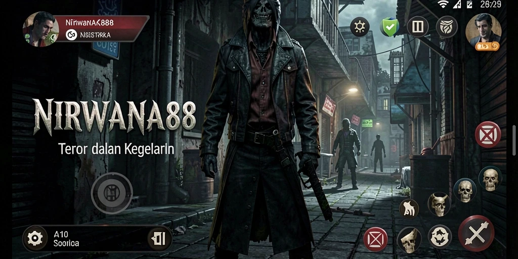 Gameplay menegangkan dengan suasana mencekam di NIRWANA88.