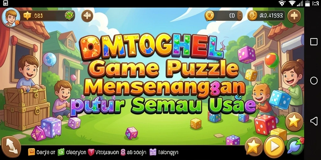 Screenshot gameplay OMTOGEL yang menampilkan tantangan permainan Puzzle.