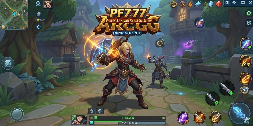 Gameplay seru PF777 dengan pertarungan epik melawan monster.