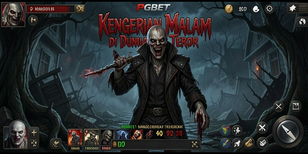 Tampilan gameplay menegangkan di dunia horor PGBET.