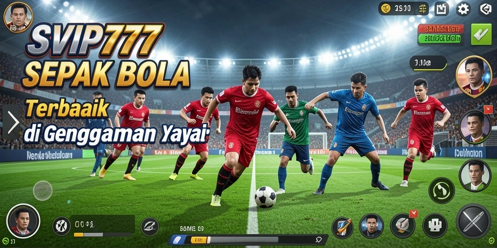 Menampilkan gameplay menarik dari SVIP777 dengan aksi sepak bola yang seru.