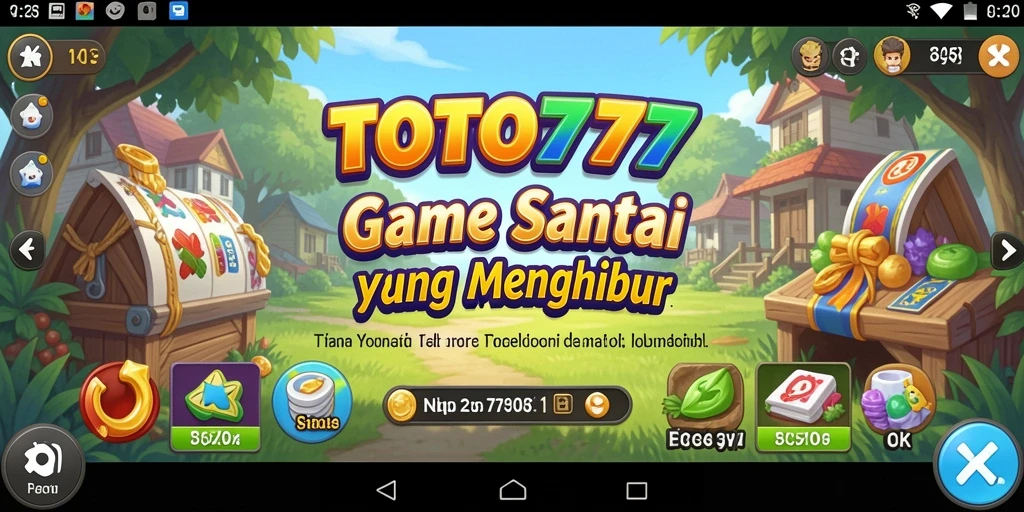 Tampilan gameplay TOTO777 dengan karakter lucu dan tantangan menarik.